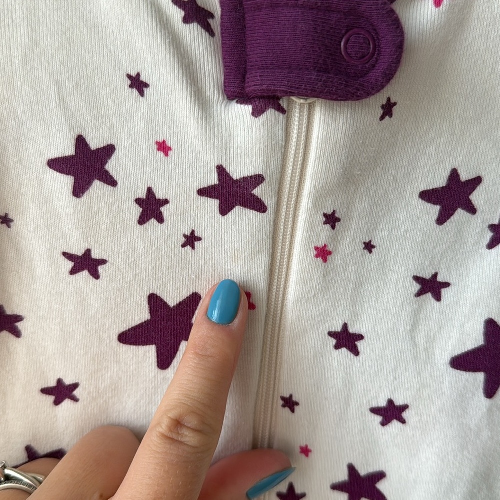 Hanna Andersson Moon & Back Purple Star Pajamas - Picture 6 of 6